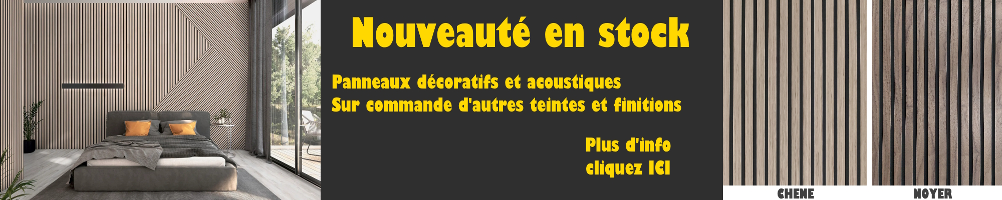 Nouveauté - panneaux acoustiques