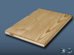 PANNEAU 3 PLIS ÉPICÉA ÉTUVÉ ANTIK BROSSÉ CHOIX A/B 19MM - 500X125CM