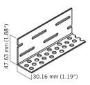 CORNIÈRE ANTI-RONGEUR VINYL 27X40MM - LONGUEUR 2,45M