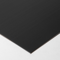 PANNEAU COMPOSITE ALUMINIUM NOIR MAT/BRILLANT 3MM - 305X150CM