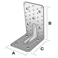 EQUERRE RENFORCÉE 90X90X65MM