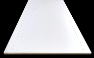 TABLETTE MÉLAMINÉ BLANCHE PREPERCEE DEBOUCHANT 18MM - 250X60CM
